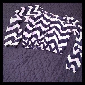 Love this shear chevron top